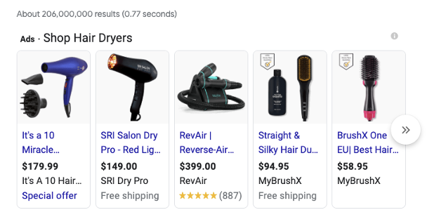 how to price a hair dryer product