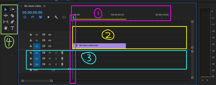 timeline pane in premiere pro tutorial