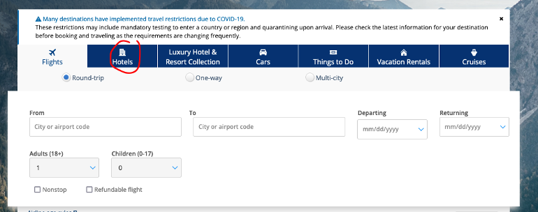 how to use chase points for travel lodging