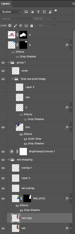 not merging layers in photoshop = tons of unmanageable layers.