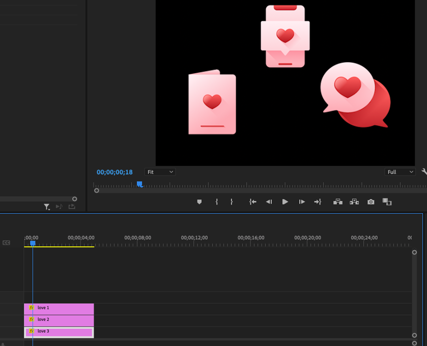multiple icons in premiere pro